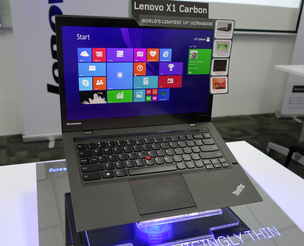 World's lightest 14-inch ultrabook the LenovoThinkPad X1 Carbon